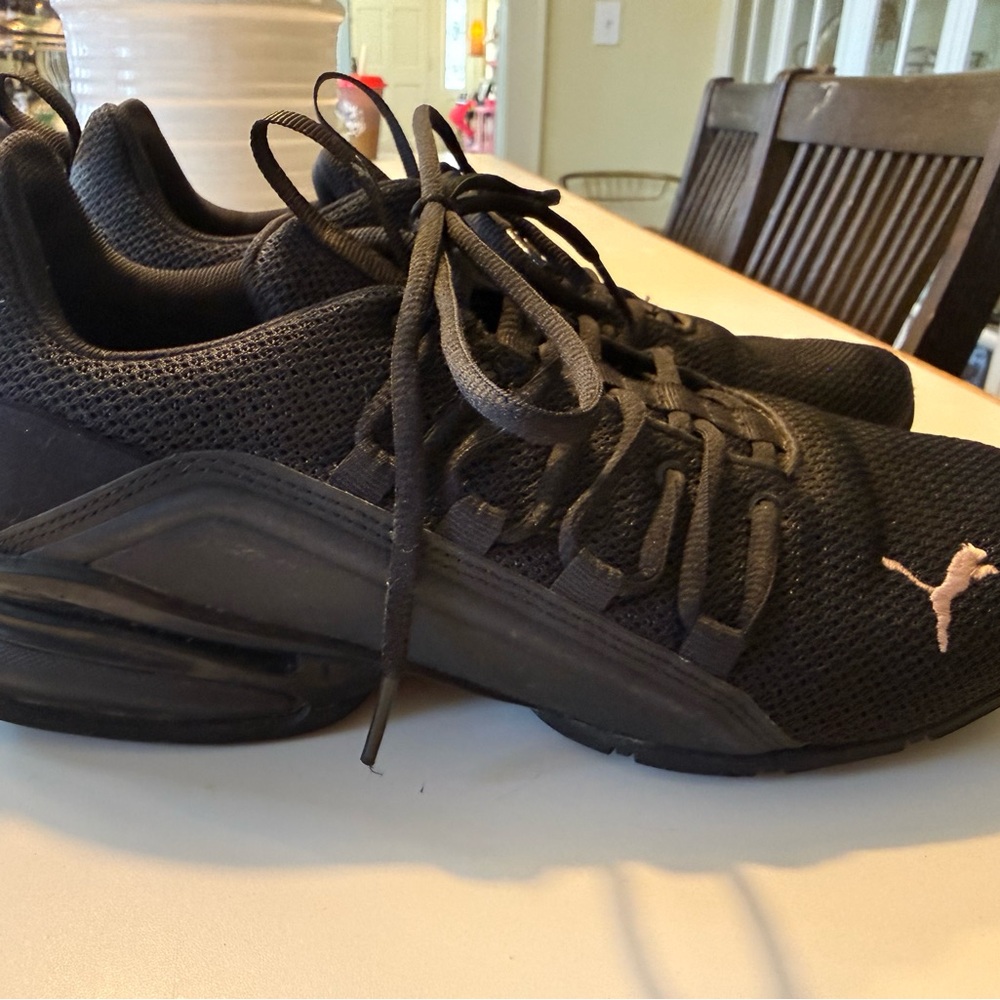 Puma Black Mesh Sneakers